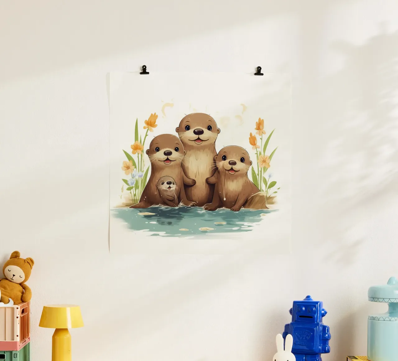 Retro Otter Gang carta hahnemühle da Funny Animals