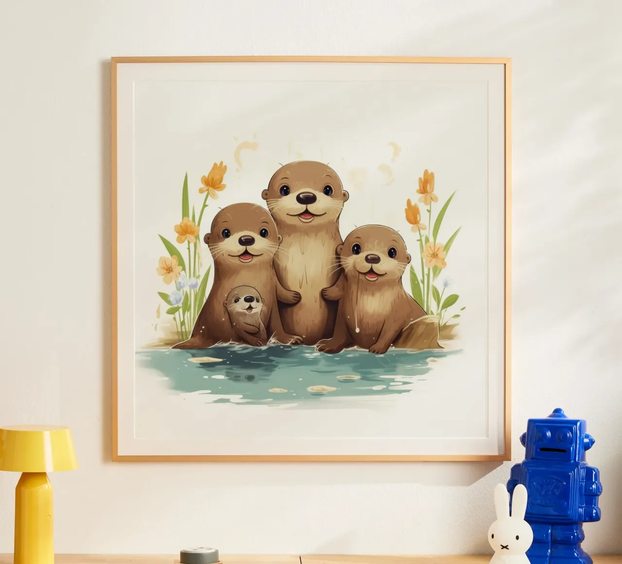 Retro Otter Gang carta hahnemühle da Funny Animals