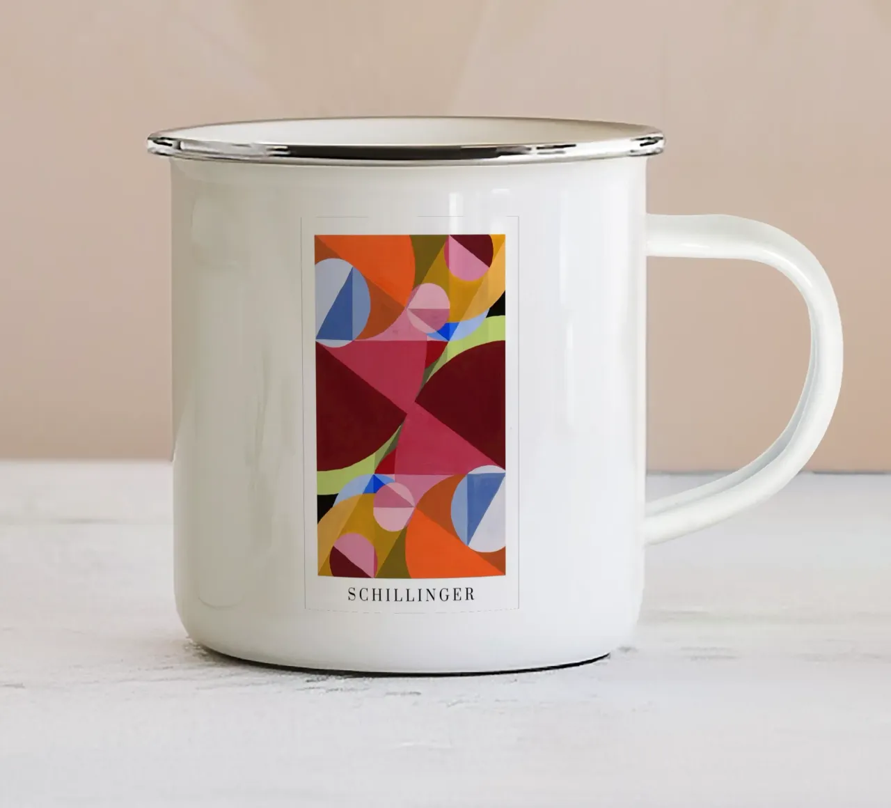 Perpendiculars by Joseph Schillinger tazza in smalto da apoloprints