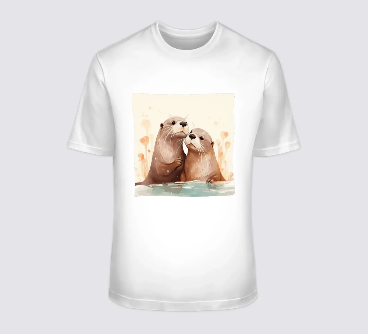 Retro Otter Duo t-shirt da Funny Animals