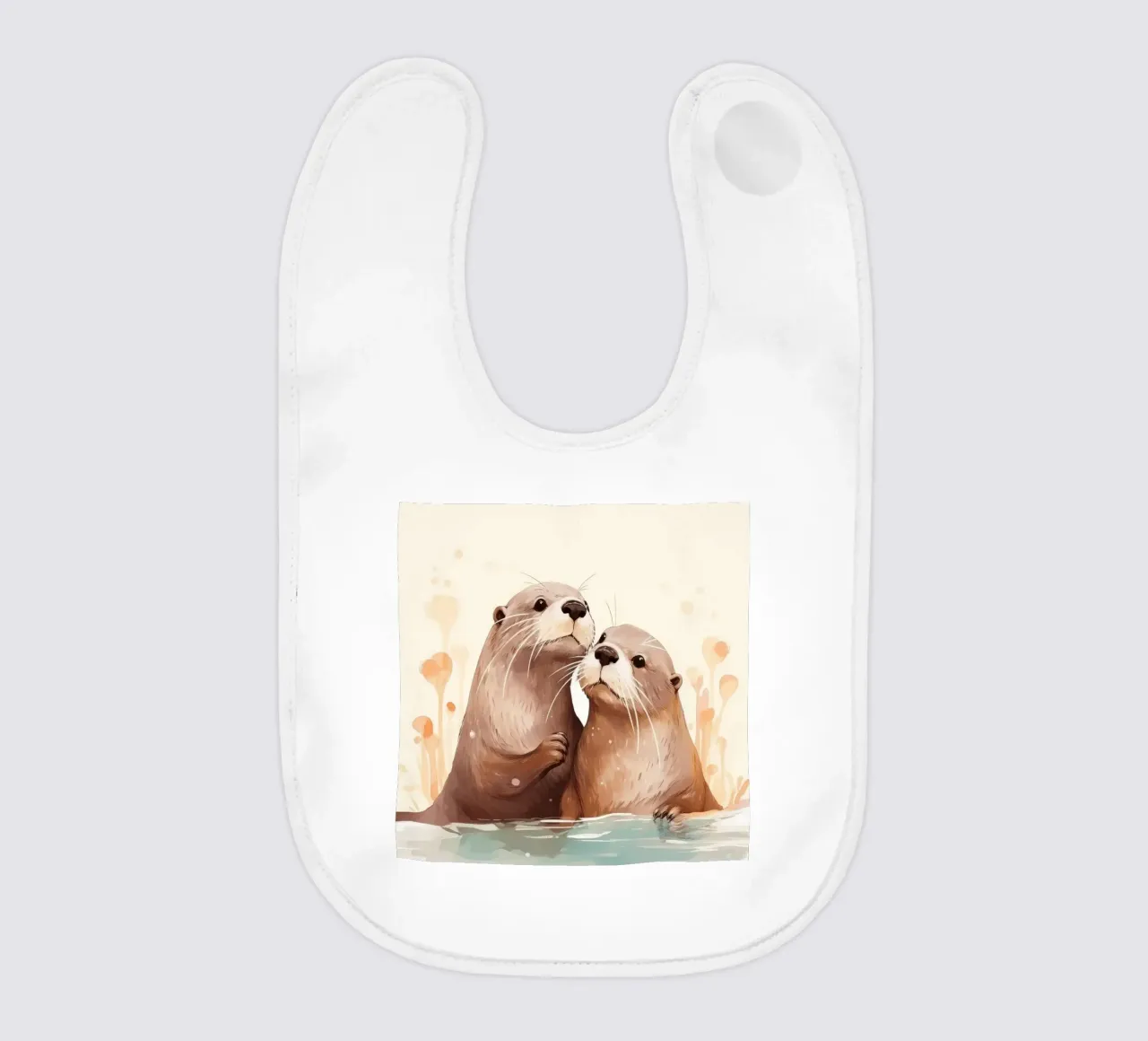 Retro Otter Duo bavaglino da Funny Animals