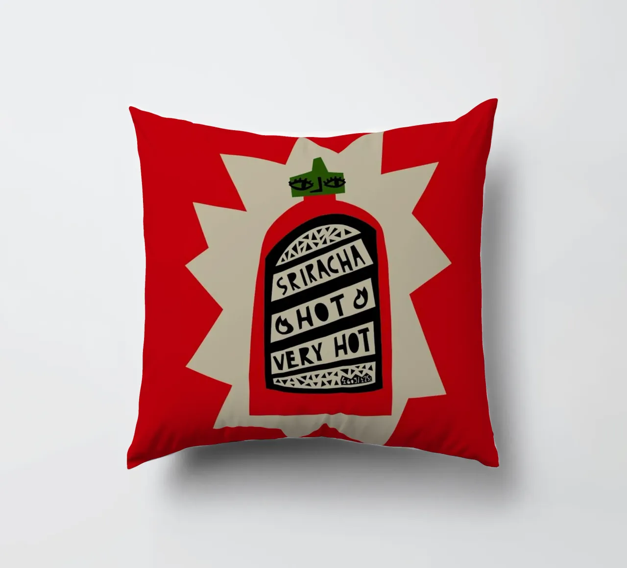 Sriracha cuscino da Fox & Velvet