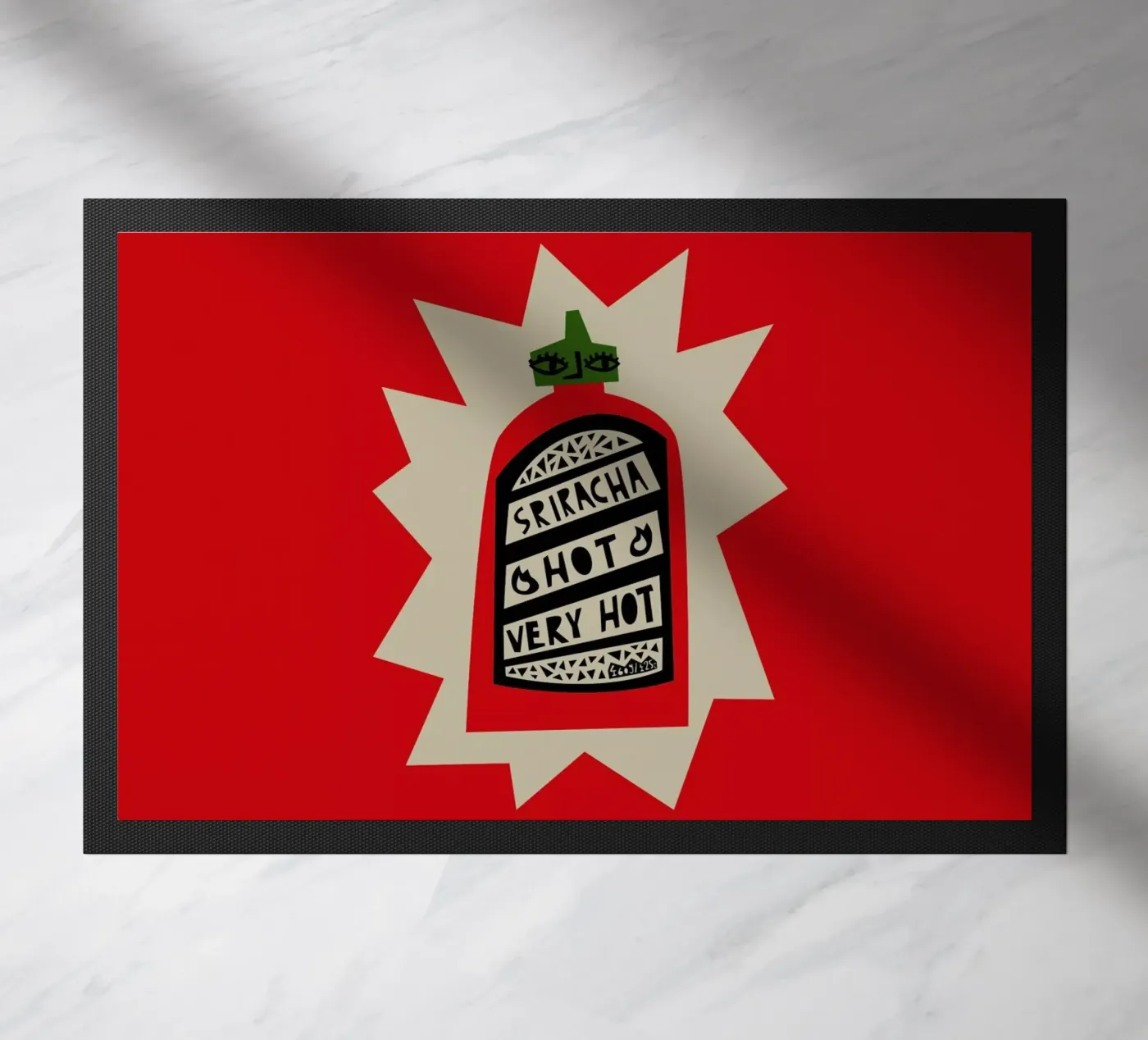 Sriracha doormat by Fox & Velvet