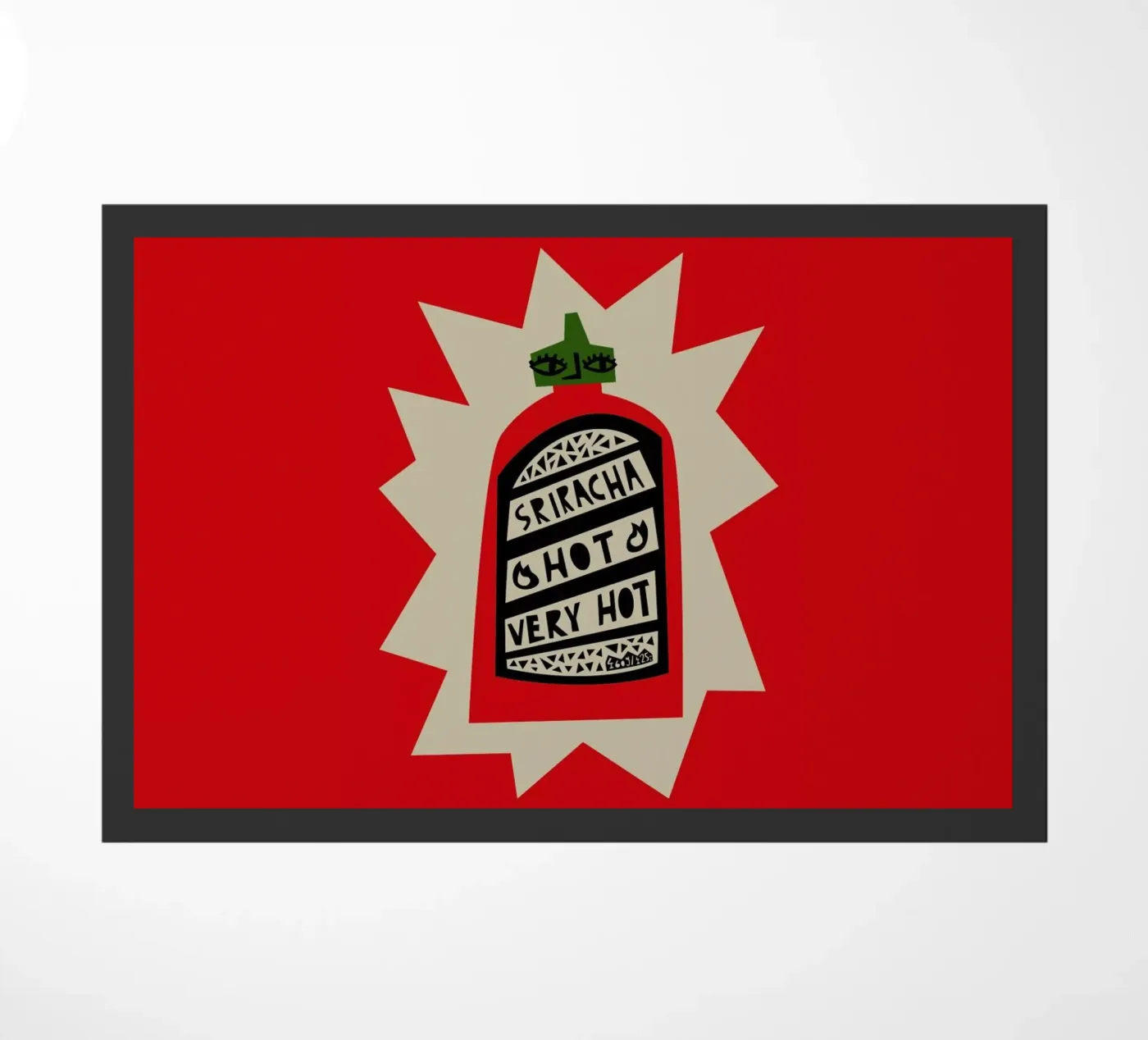 Sriracha doormat by Fox & Velvet
