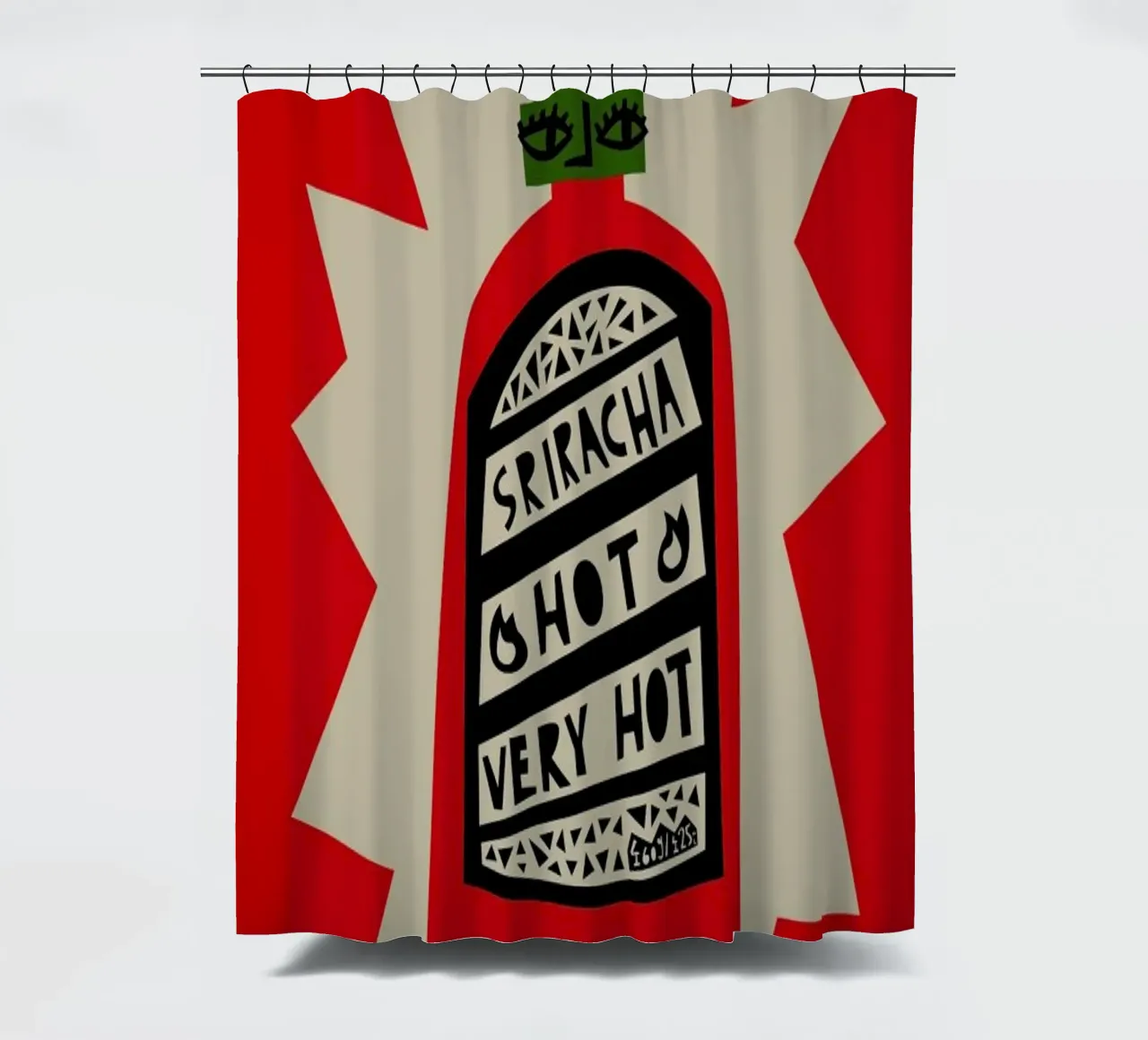 Sriracha tenda da doccia da Fox & Velvet