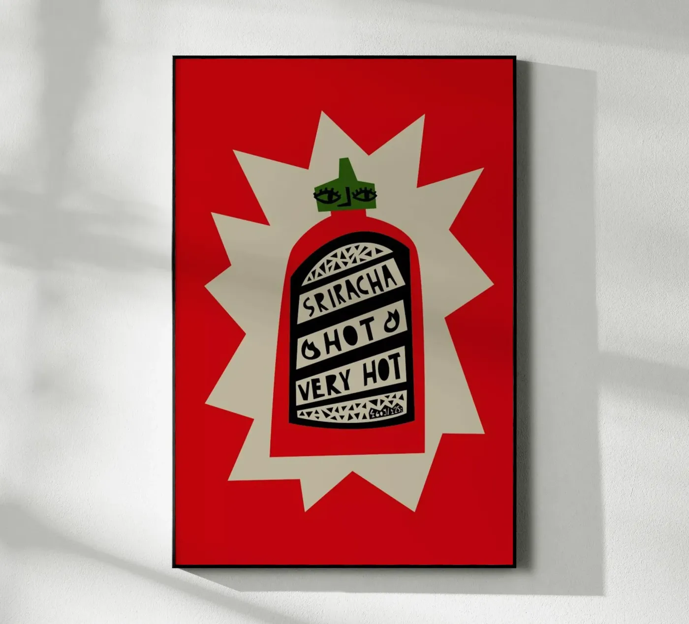 Sriracha acryl van Fox & Velvet