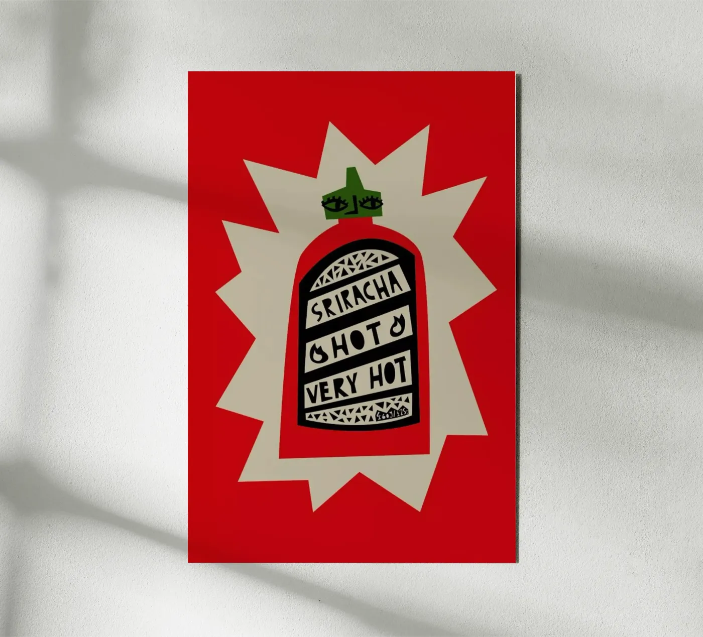 Sriracha alluminio dibond da Fox & Velvet
