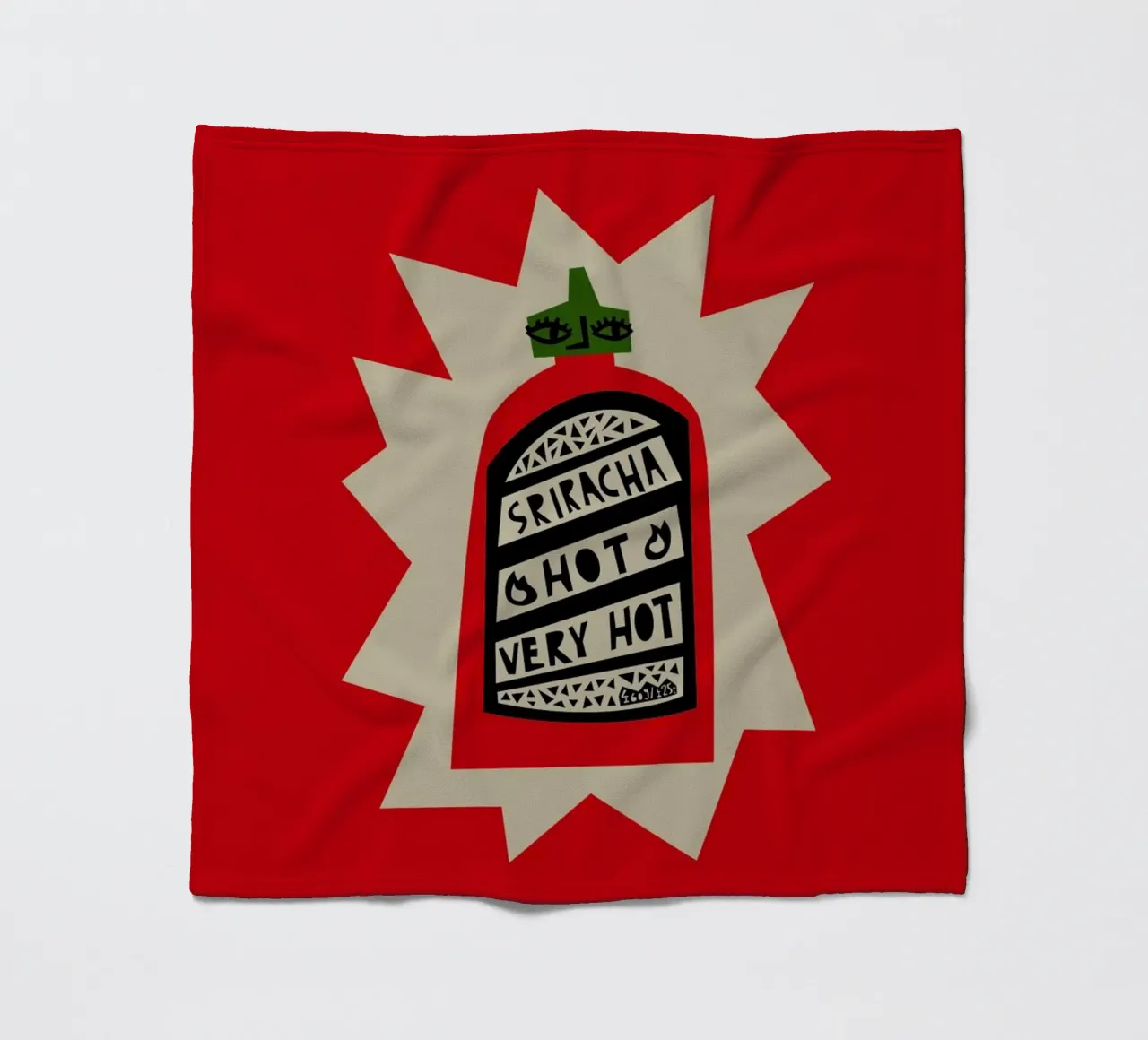 Sriracha coperta in pile da Fox & Velvet