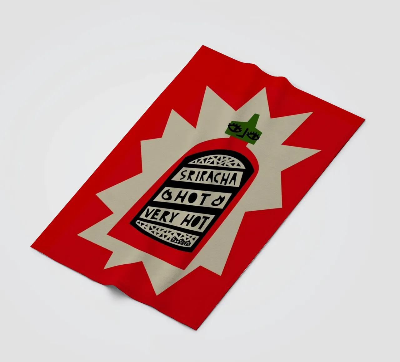 Sriracha coperta in pile da Fox & Velvet