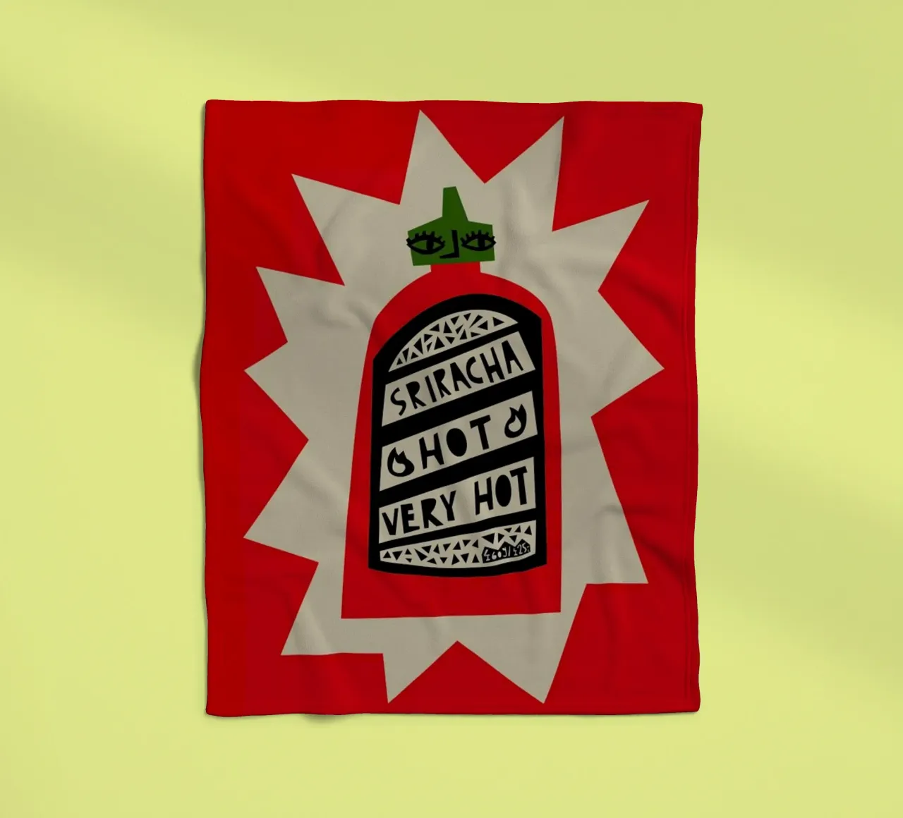 Sriracha coperta in pile da Fox & Velvet