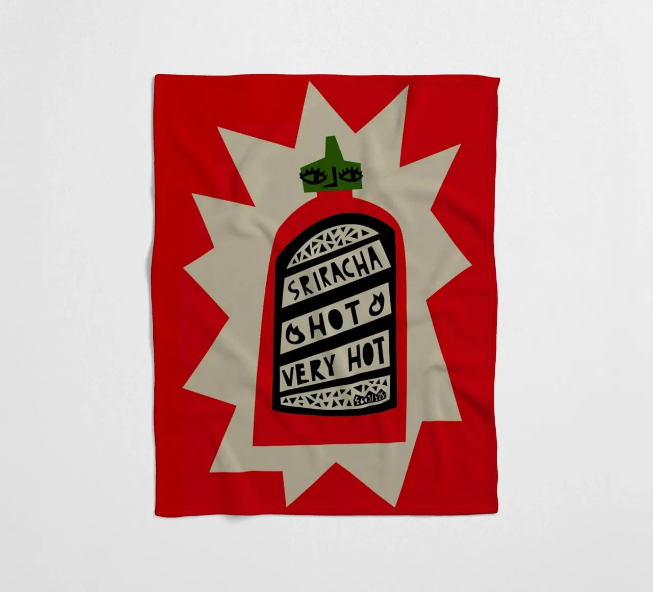 Sriracha coperta in pile da Fox & Velvet