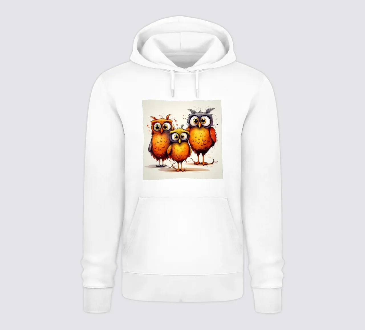 La banda dei gufi retrò felpa con cappuccio da Funny Animals