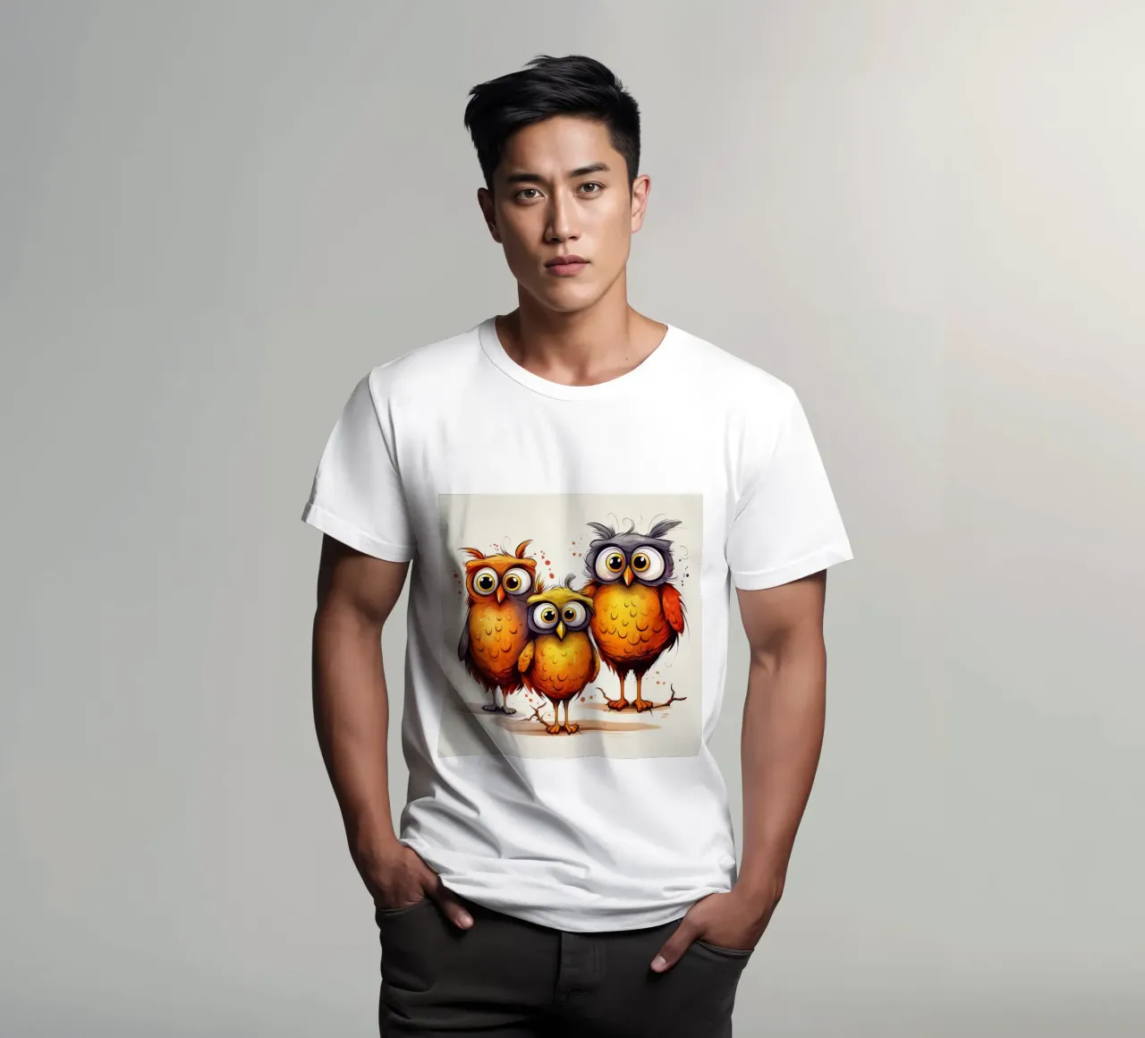 Retro Owl Gang t-shirt by Funny Animals