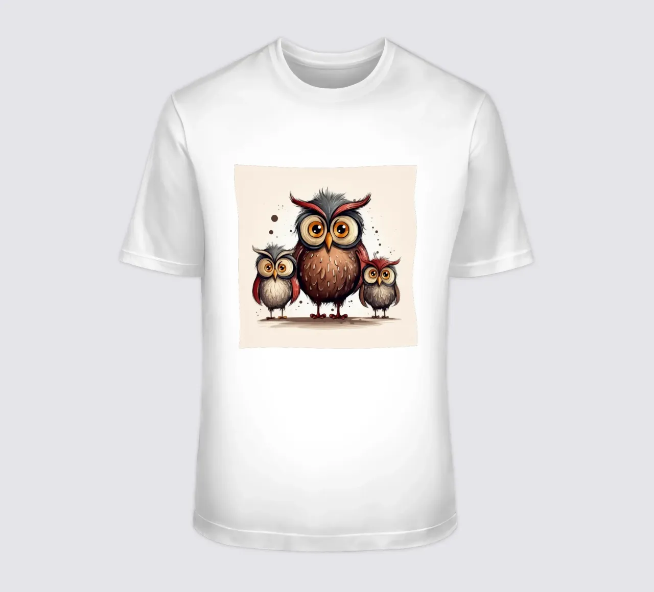 Retro-Eulenbande T-Shirt von Funny Animals