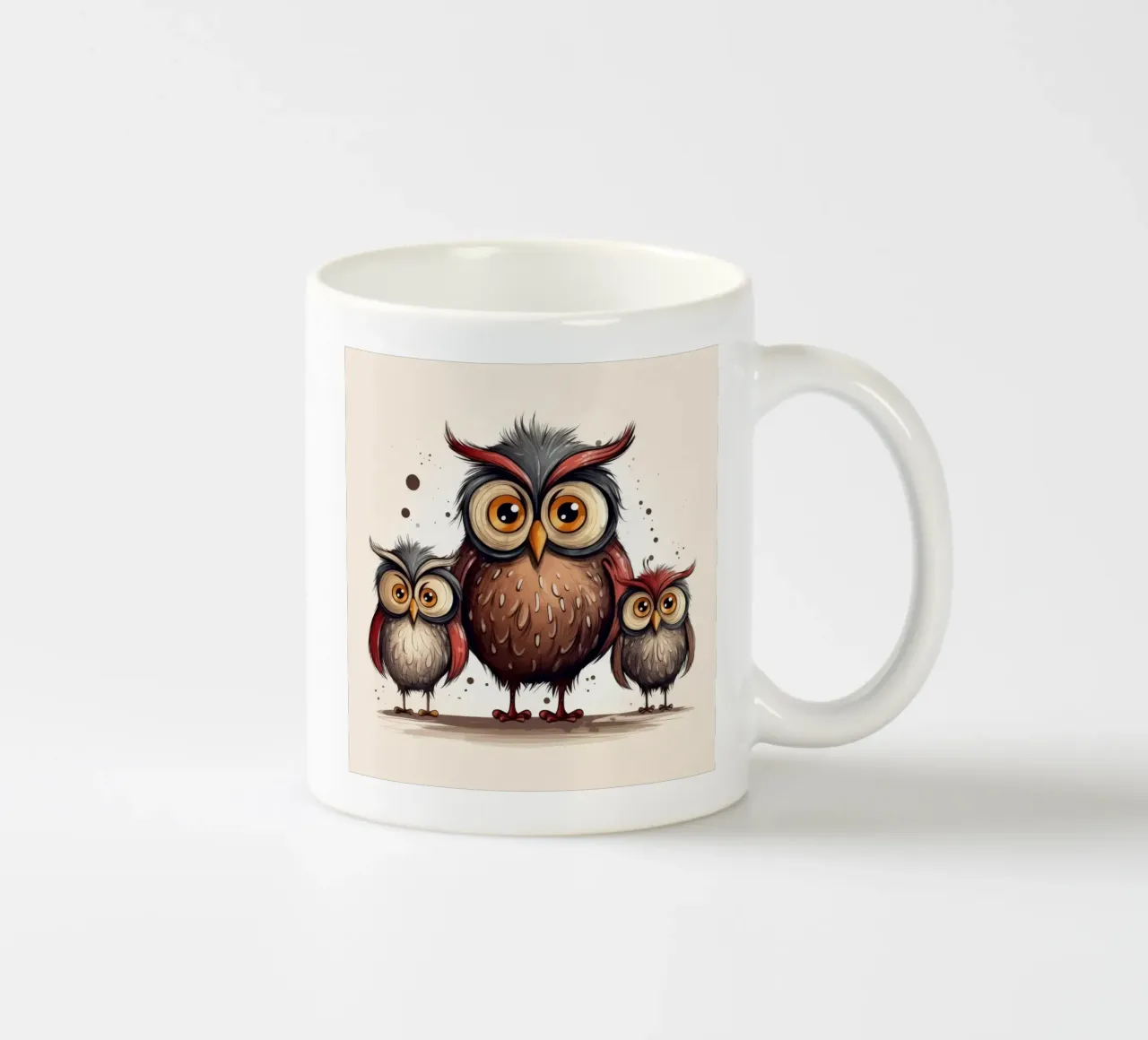 La banda dei gufi retrò tazza in ceramica da Funny Animals