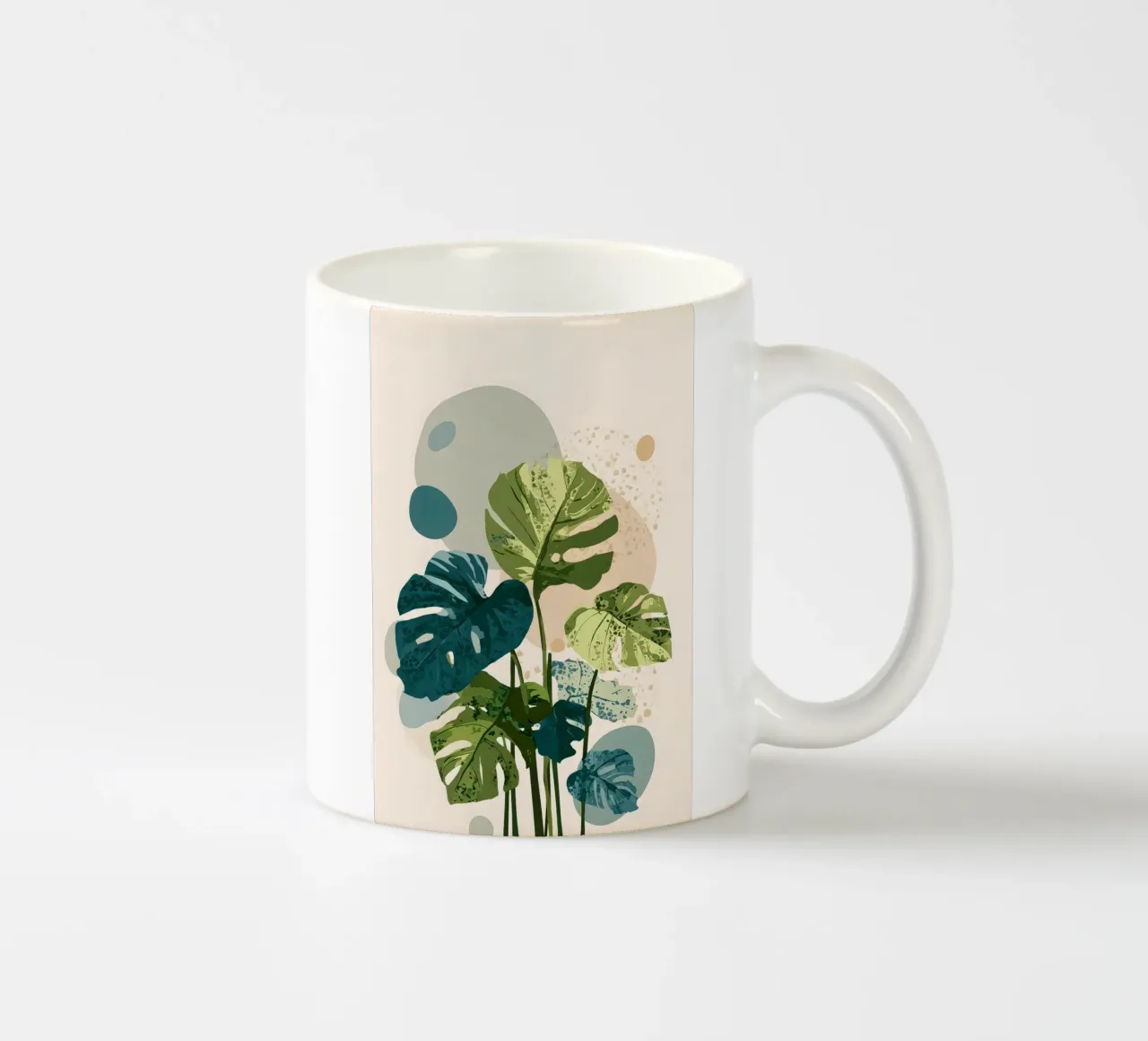 Monstera tazza in ceramica da Studio Verde