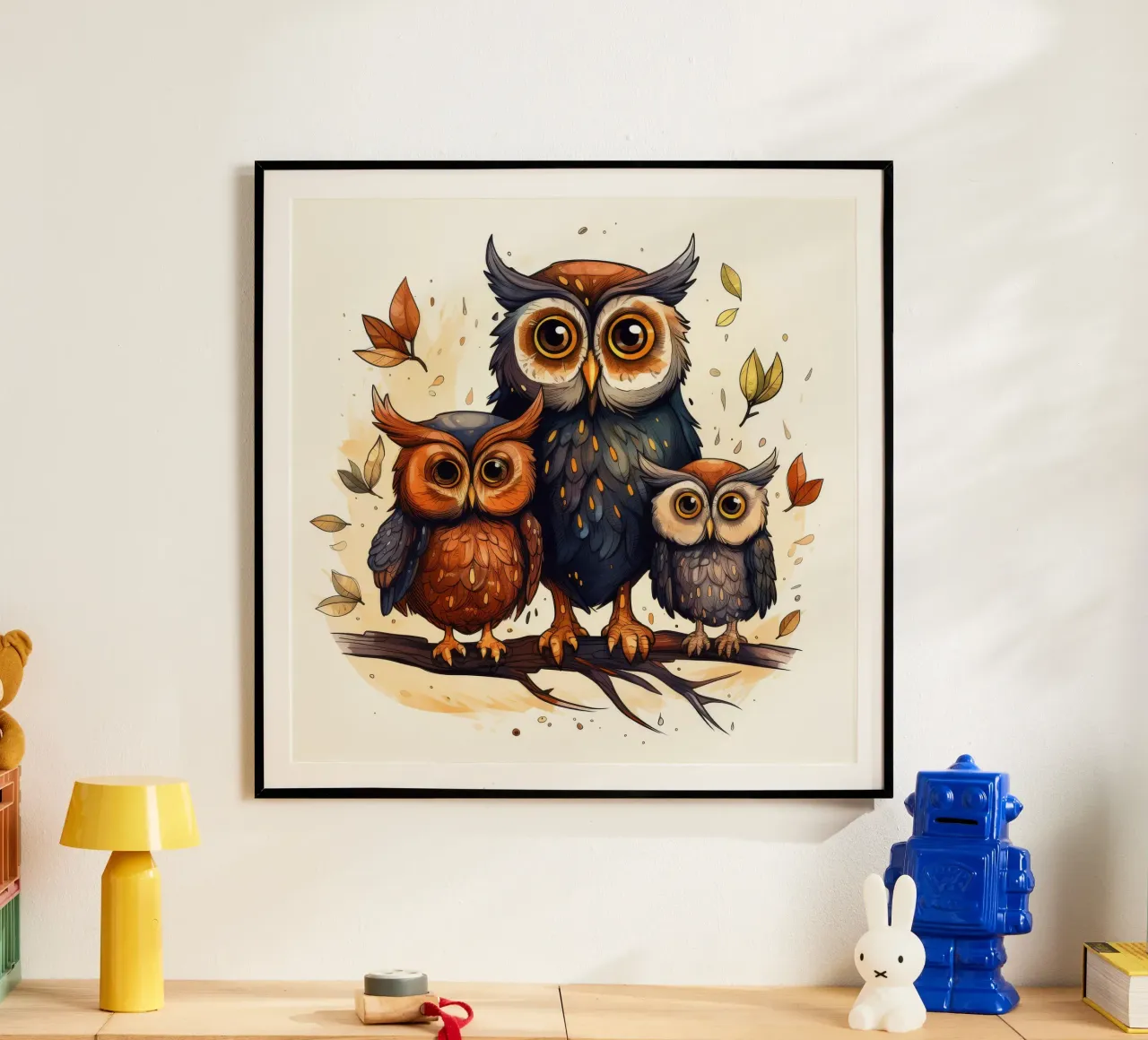 Retro-Eulenbande Hahnemühle von Funny Animals