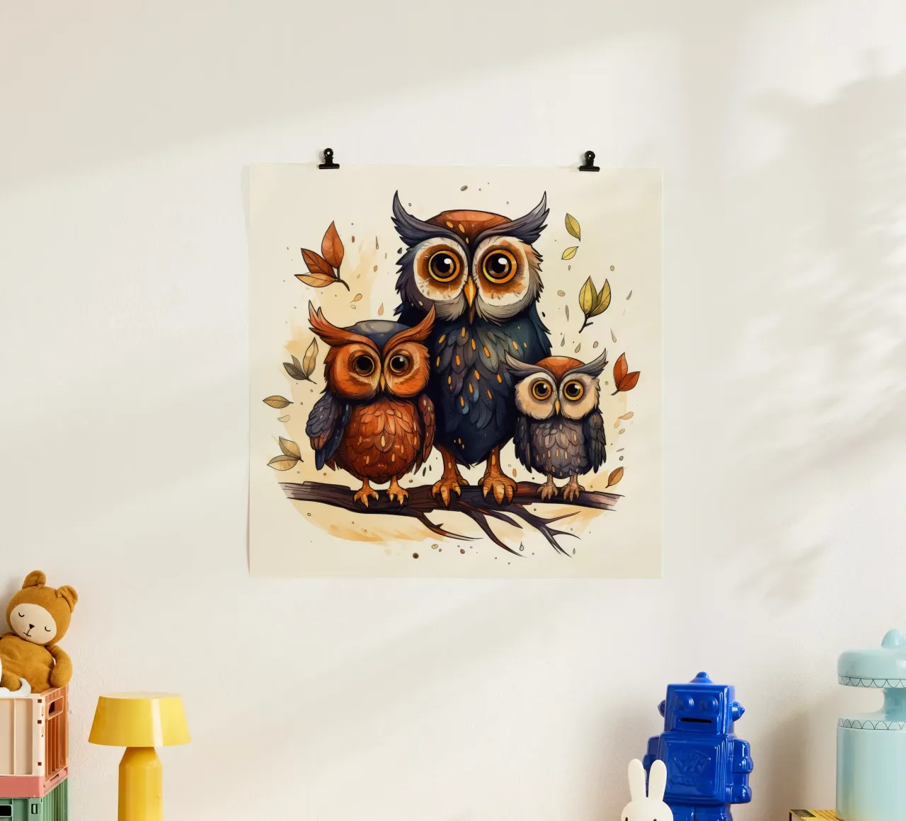 Retro-Eulenbande Hahnemühle von Funny Animals