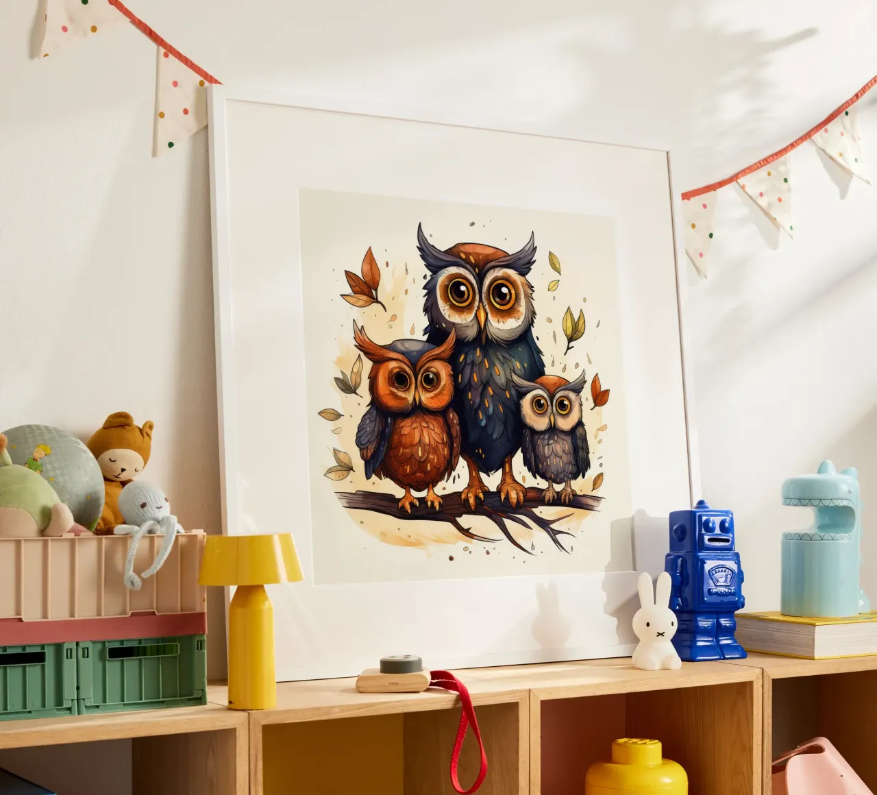 Retro-Eulenbande Hahnemühle von Funny Animals