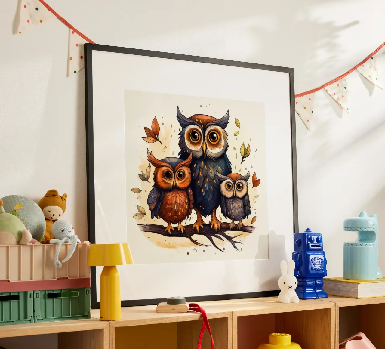 Retro-Eulenbande Hahnemühle von Funny Animals