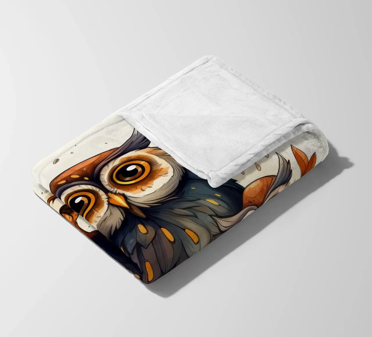 Retro-Eulenbande Fleecedecke von Funny Animals