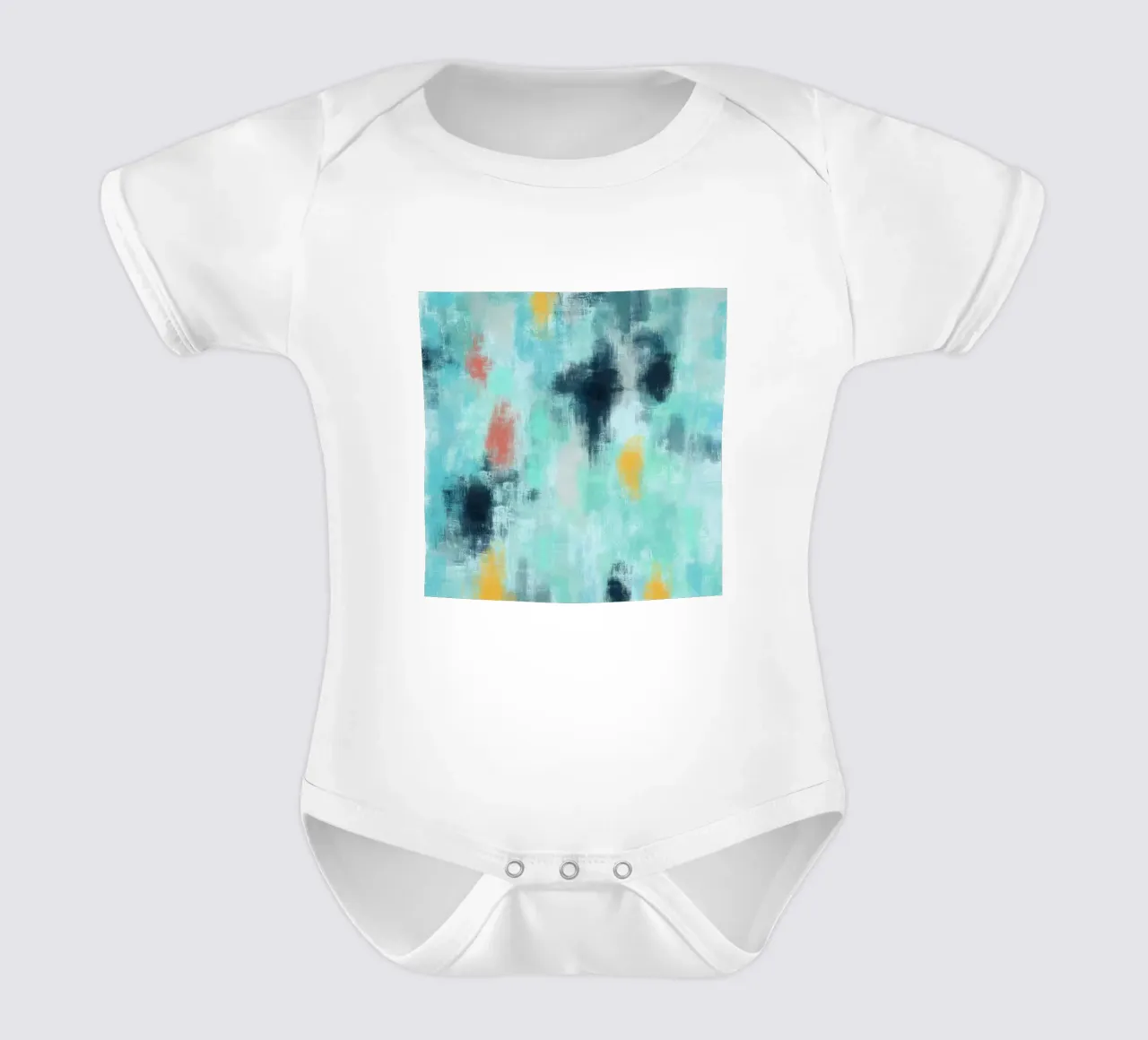 La mer short-sleeve baby romper by Petra Lang