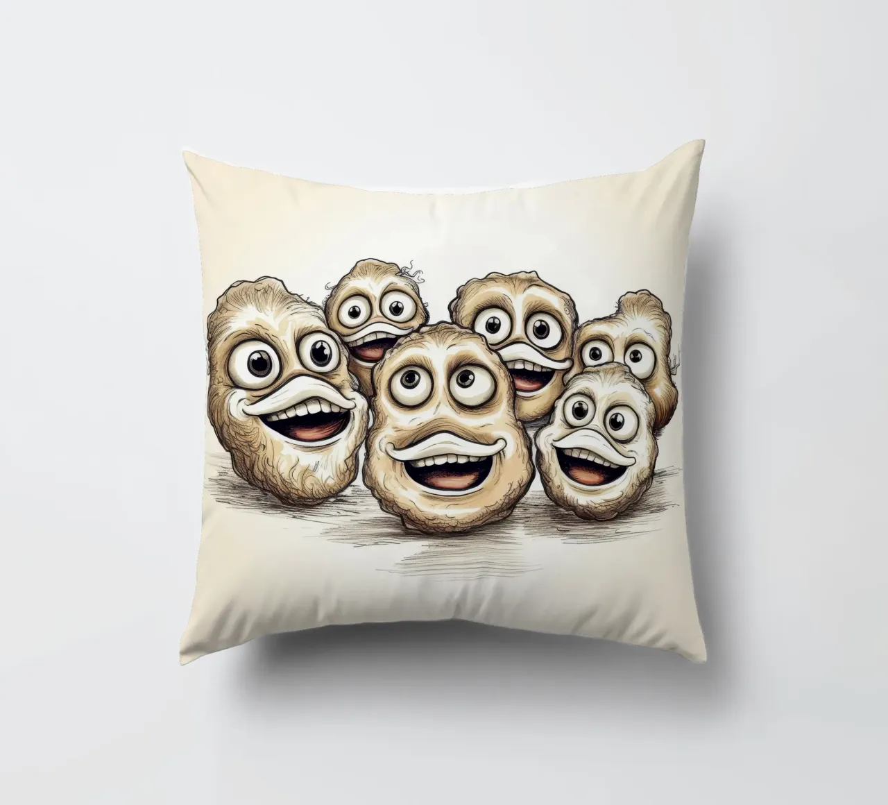 Gang di ostriche retrò cuscino da Funny Animals
