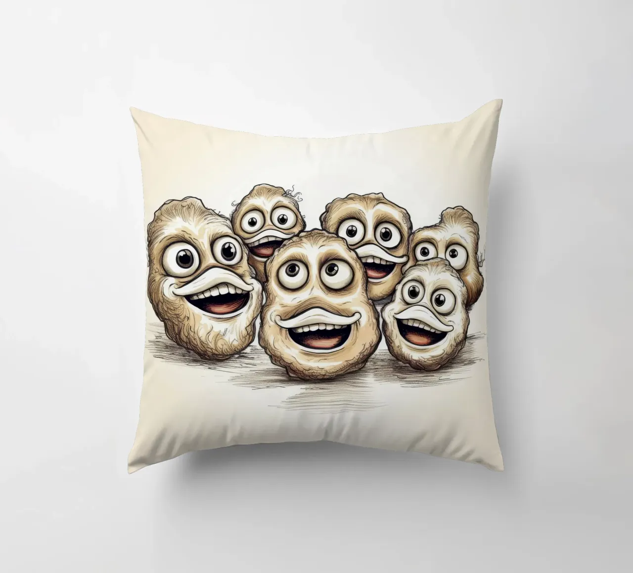 Gang di ostriche retrò cuscino da Funny Animals