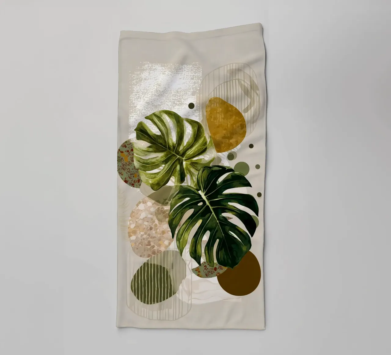 Monstera Botany Art towel by Studio Verde