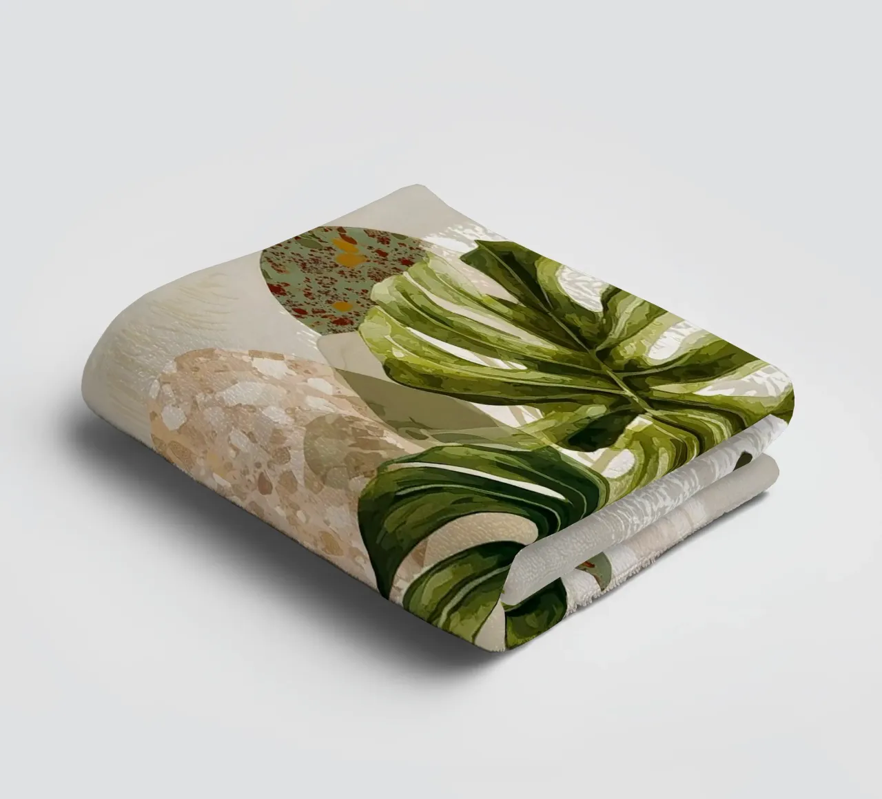 Monstera Botany Art towel by Studio Verde