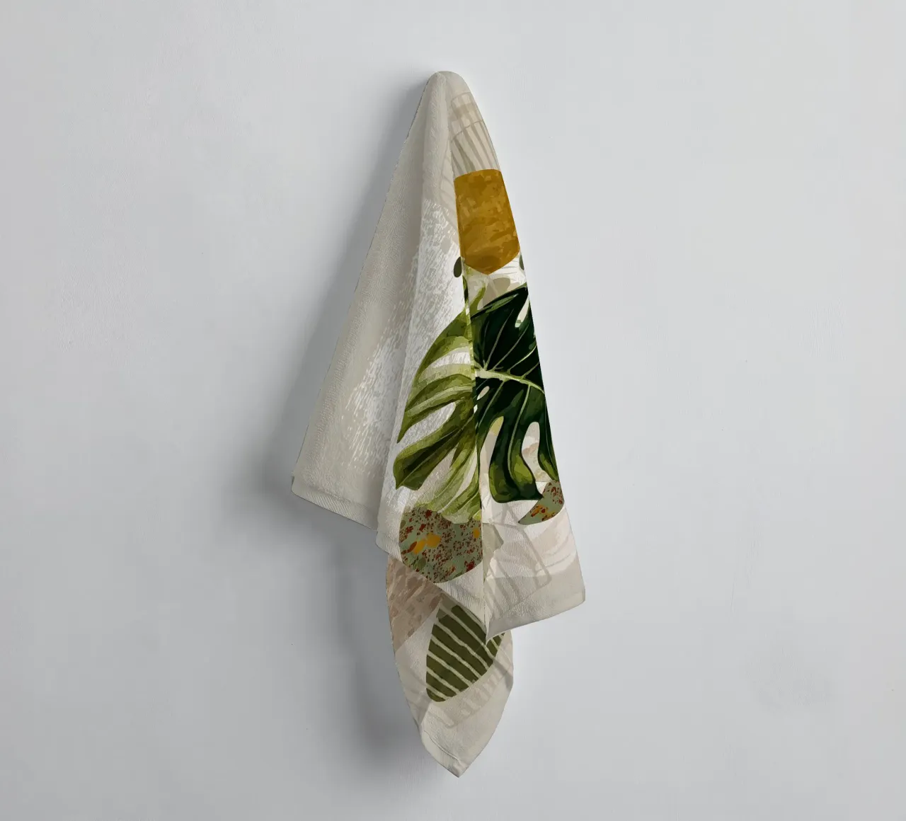 Monstera Botany Art towel by Studio Verde