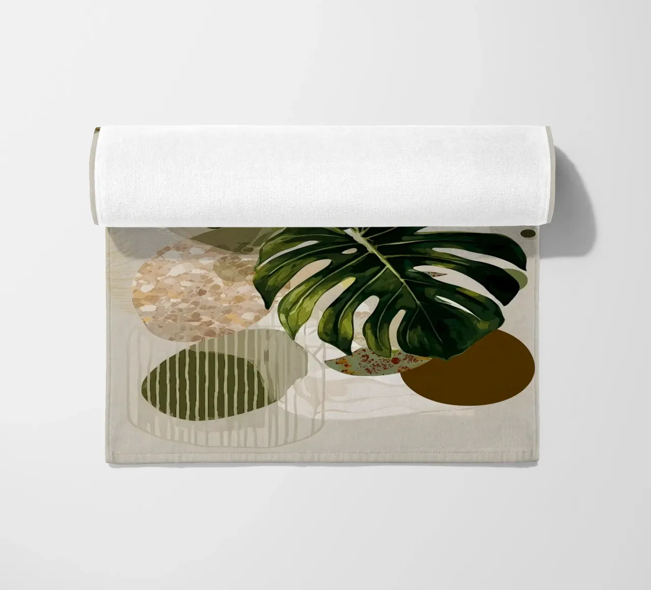 Monstera Botany Art beach towel by Studio Verde