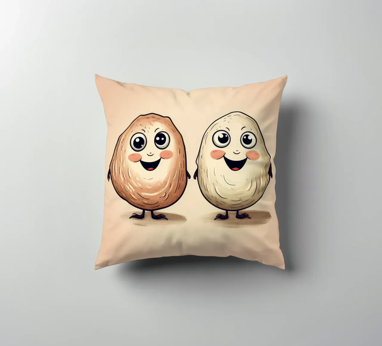 Duo di ostriche retrò cuscino da Funny Animals