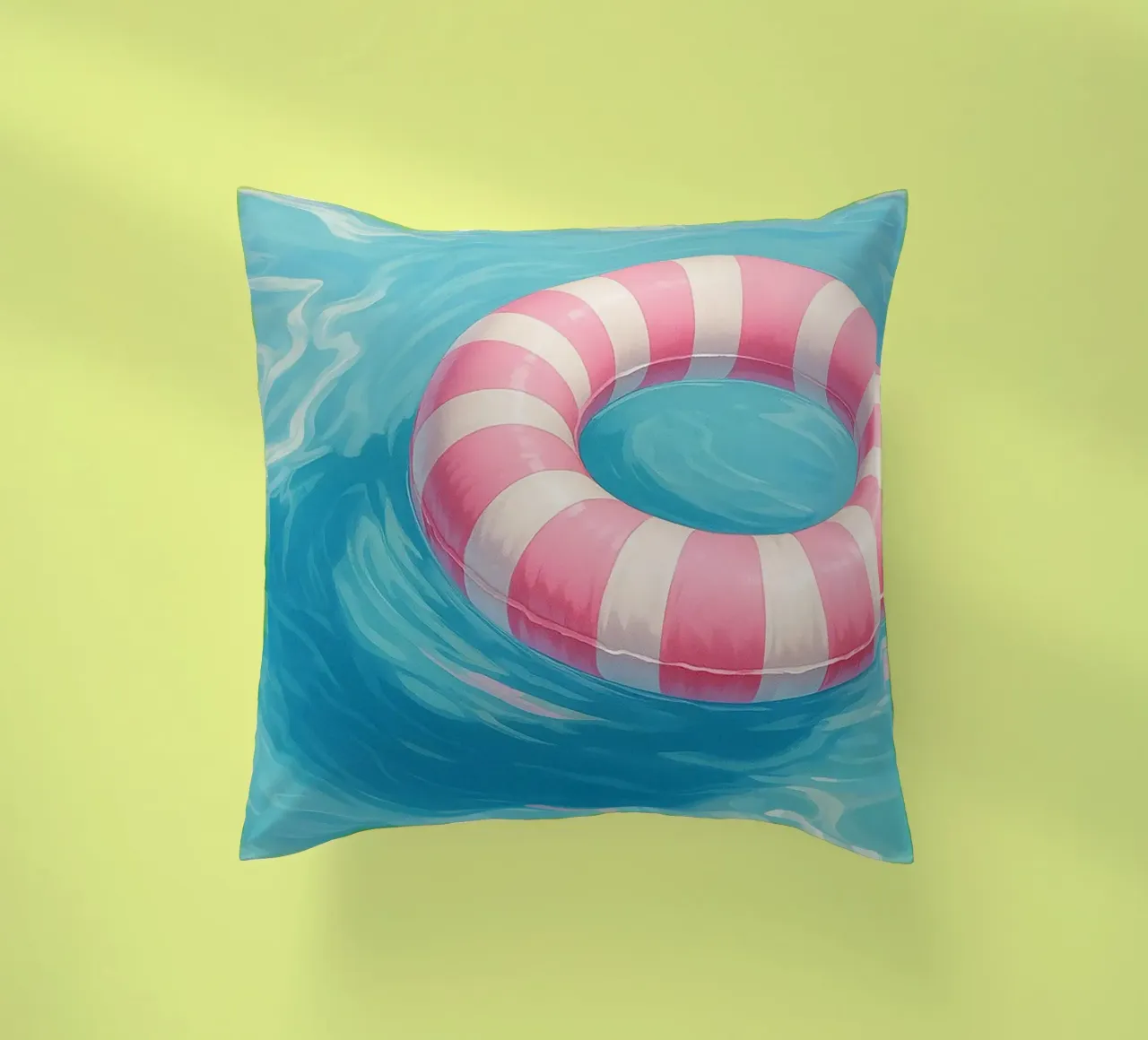 Swim Ring decorative cushion by Attaboy Dsgn