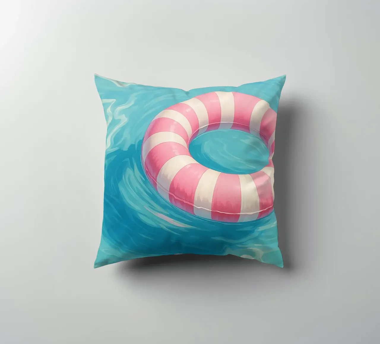 Swim Ring decorative cushion by Attaboy Dsgn