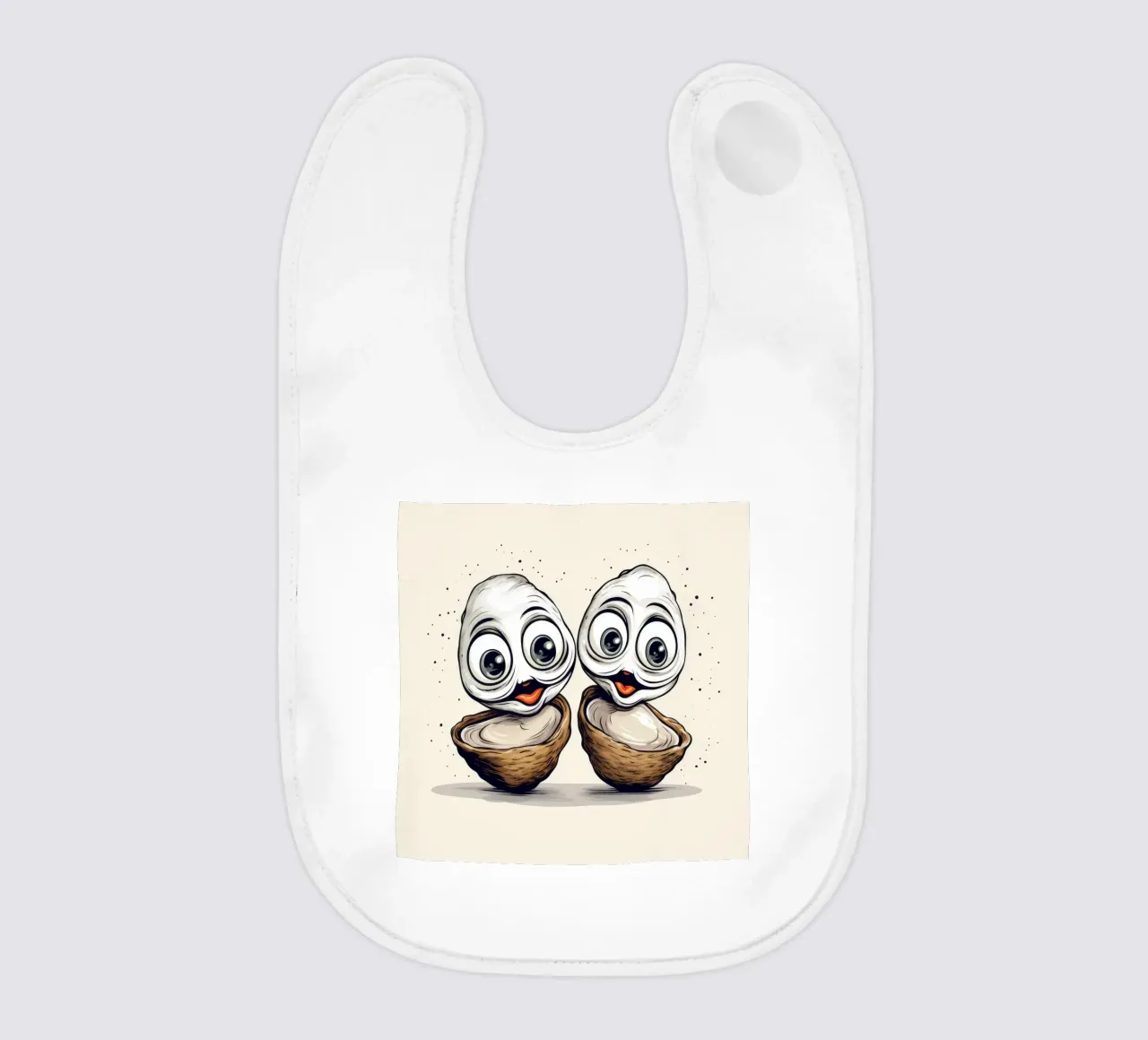 Duo di ostriche retrò bavaglino da Funny Animals