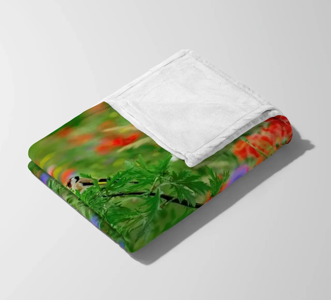 Wild Flowerfield coperta in pile da Curious Collections by Marielle Leenders