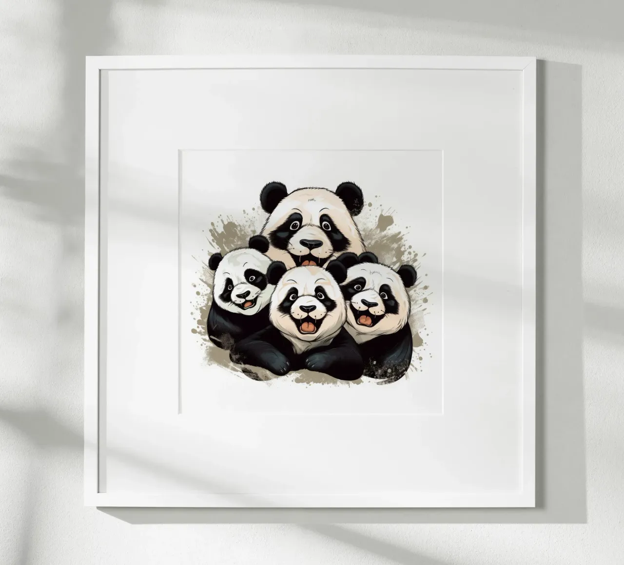 La banda dei panda retrò carta hahnemühle da Funny Animals