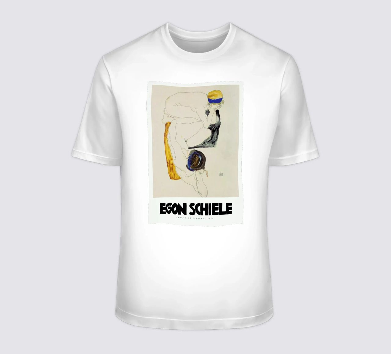 Schiele - Two Lying Figures II t-shirt da Vintage by JUNIQE