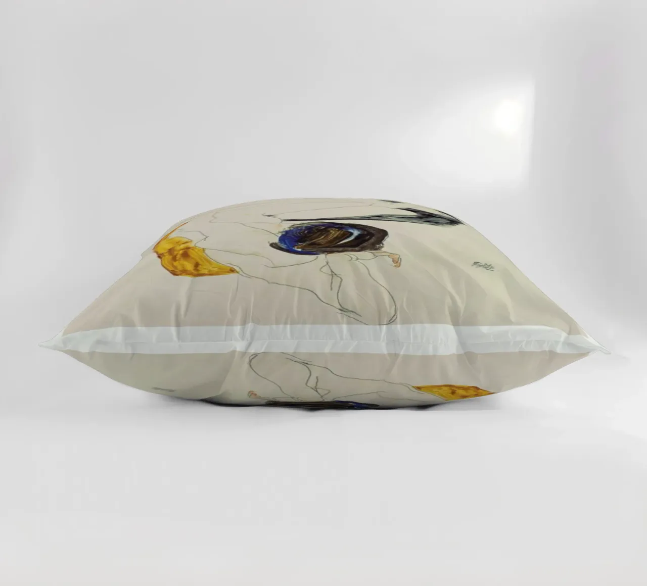 Schiele - Two Lying Figures II cuscino da Vintage by JUNIQE