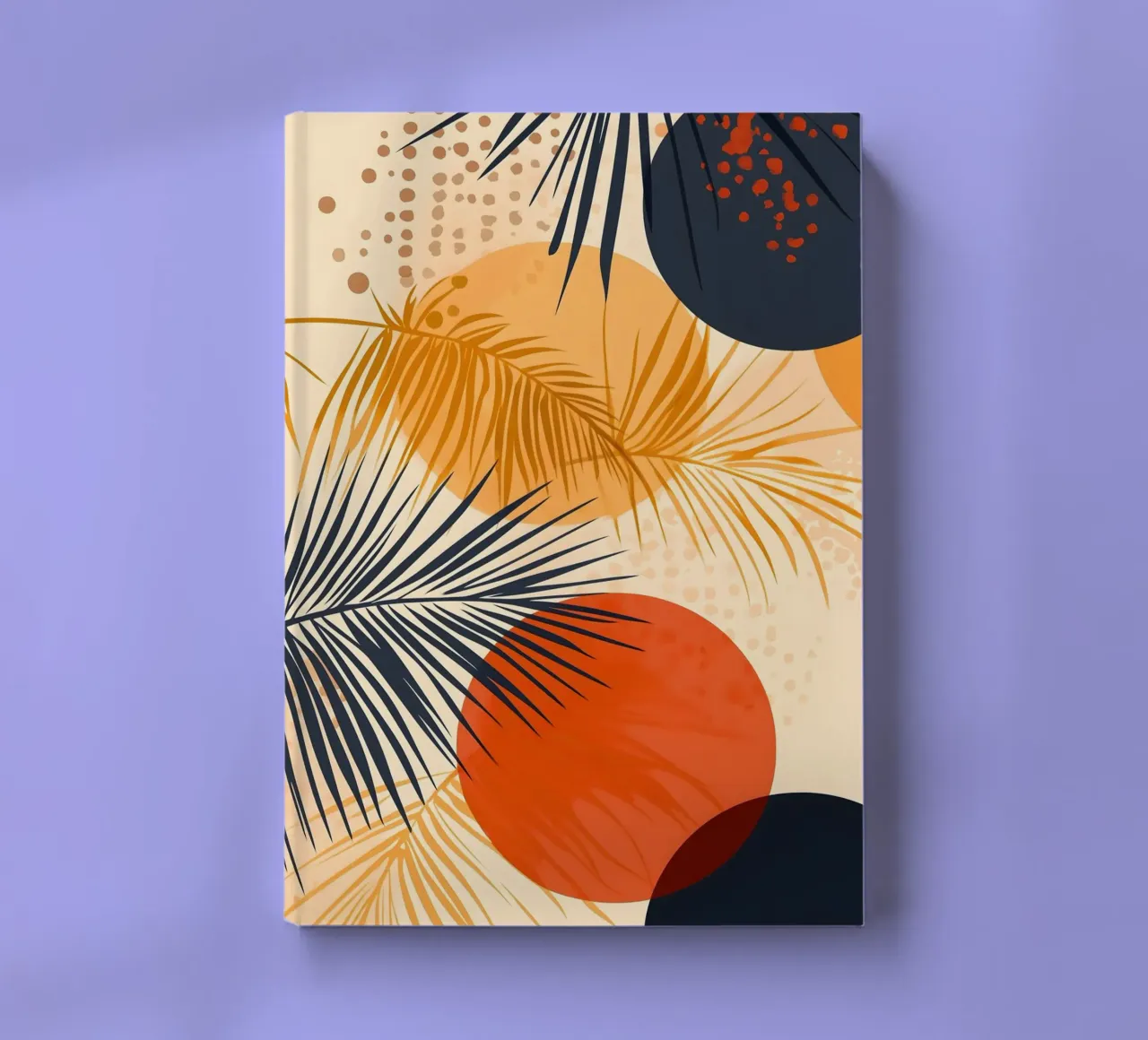 Palm frond art notebook by Studio Verde