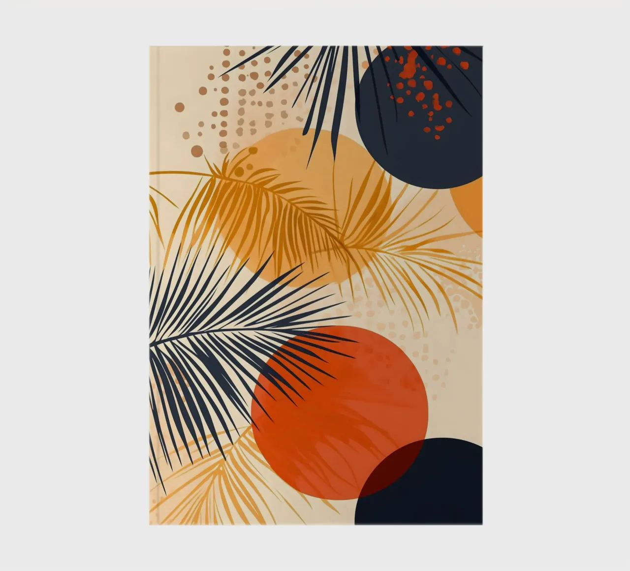 Palm frond art notebook by Studio Verde