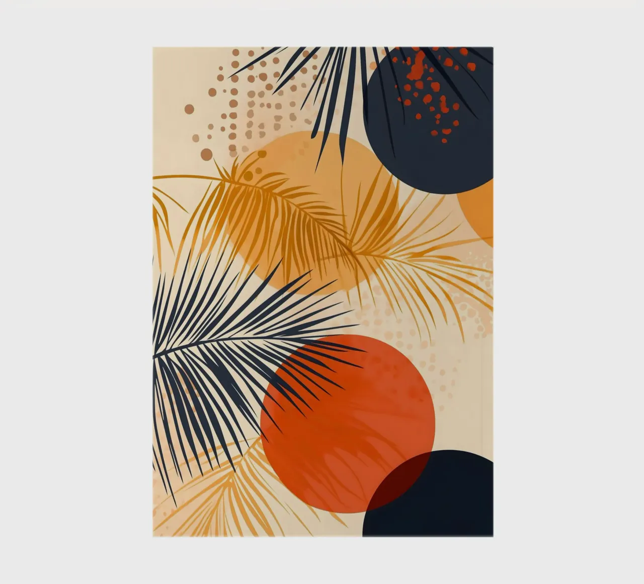 Palm frond art notebook by Studio Verde