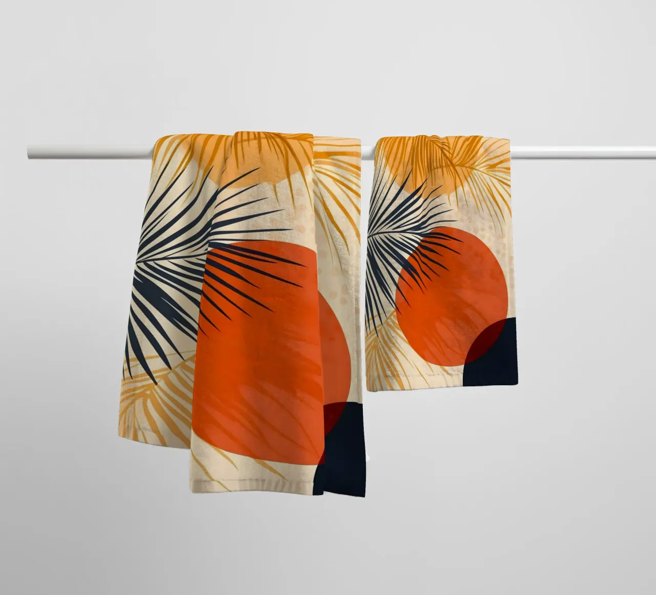 Arte delle fronde di palma asciugamano da bagno da Studio Verde