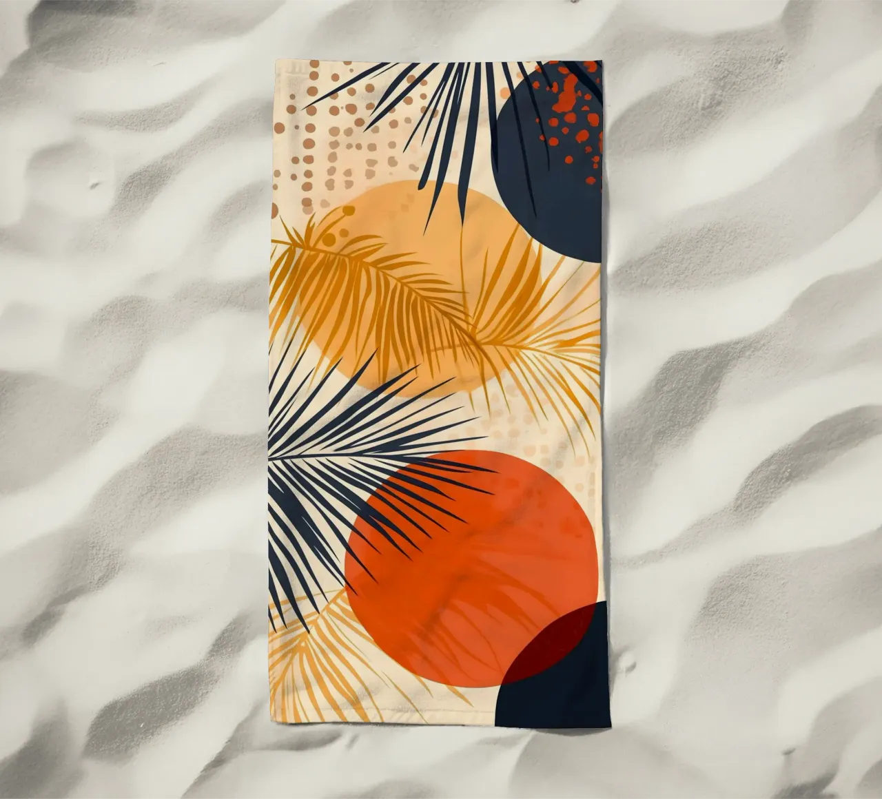 Arte delle fronde di palma telo mare da Studio Verde