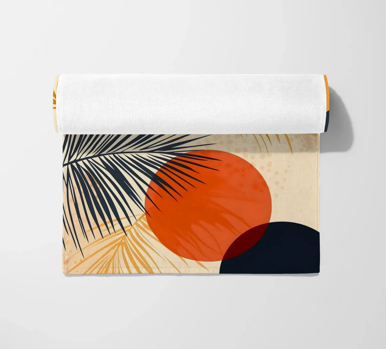 Arte delle fronde di palma telo mare da Studio Verde