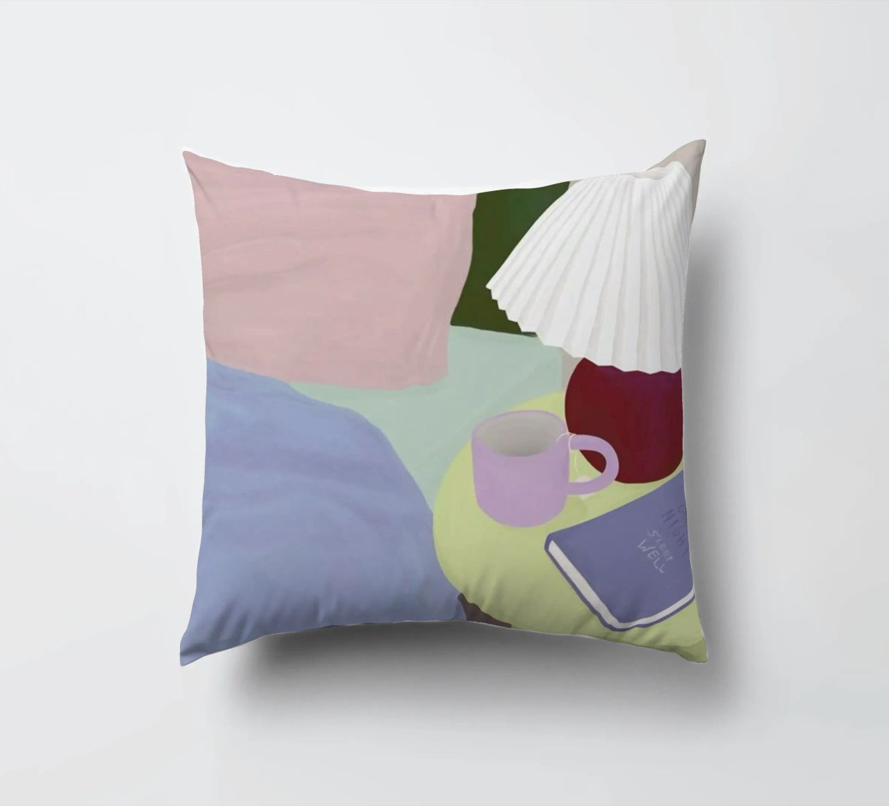 Sleep Well decorative cushion by Frauke Schyroki