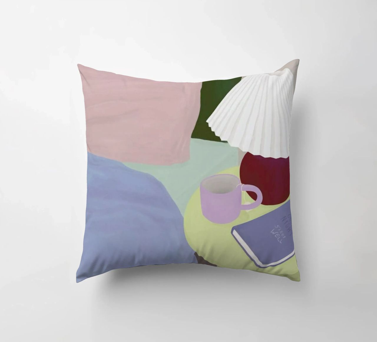 Sleep Well decorative cushion by Frauke Schyroki