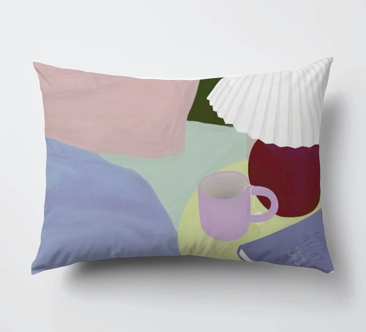 Sleep Well decorative cushion by Frauke Schyroki