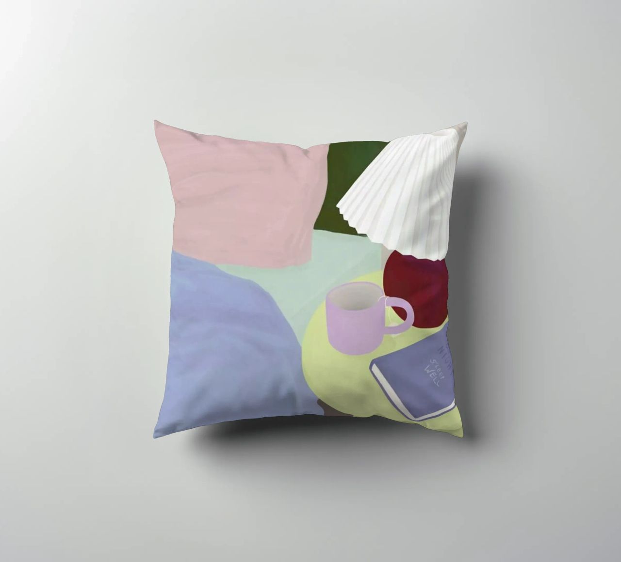 Sleep Well decorative cushion by Frauke Schyroki